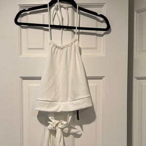 NWT Lulus White Halter Top